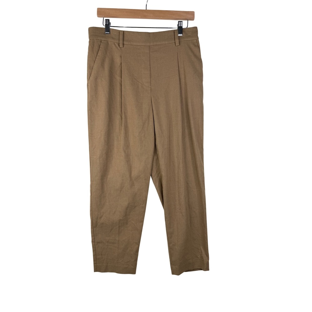 Loft Elastic‎ Waist Dress Pants size Medium Light Brown